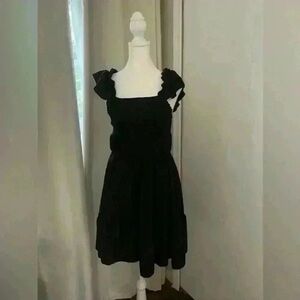 Elegant Black Ruffle Dress